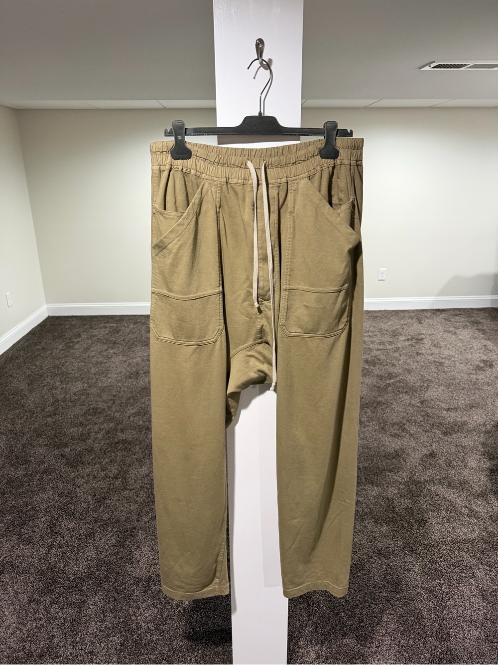 Rick Owens DRKSHDW Beige / Brown Concordians Classic Cargo Drawstring Pants